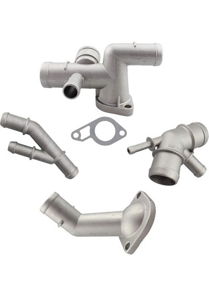 4pcs Alüminyum 1 8t Motor Soğutma Soğutucu Hortum Konnektörü Süper Şarj Cihazı Jetta Golf Mk4 Bettle A3 S3 Tt Koltuk (Yurt Dışından)