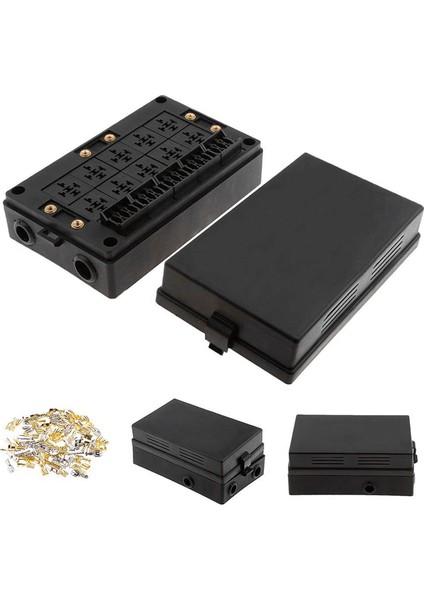 2x Araba Röle Soketi Kara Kutu 18 Yollu Bıçak Sigorta Tutucusu Otomotiv Deniz (Yurt Dışından) modelleri