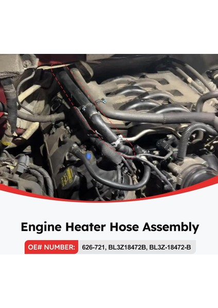 Ford F150 Lincoln Mark Lt 2011-2014 Için Hvac Isıtıcı Hortum Montajı 626-721 BL3Z-18472-B-B Araç Aksesuarları (Yurt Dışından) modelleri