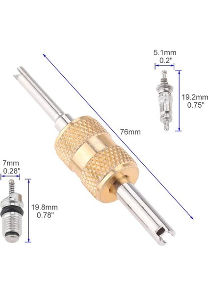 17PCS Klima Valf Çekirdek Kit Vanalı Çekirdek Aksesuarları A/c R12 R134A Soğutma Valfi Kök Çekirdek Çıkma Aracı (Yurt Dışından) fırsatları