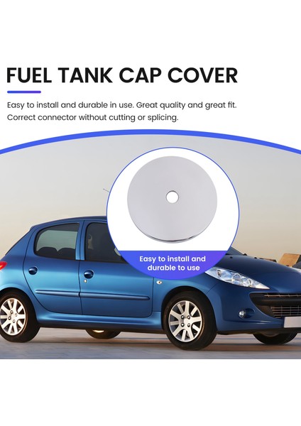 1508C1 Araç Harici Gaz Petrol Tank Kilidi Kapak Peugeot 206 207 Citroen C2 Için Yakıt Deposu Kapak Kapağı (Yurt Dışından) fırsatları