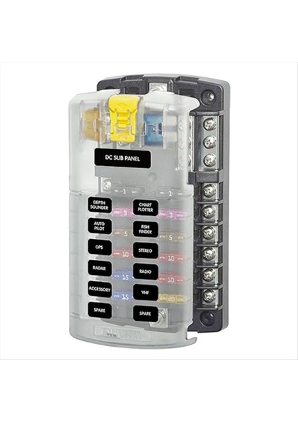 Araba Teknesi Sigorta Kutusu Tutucu 5026 St Blade Sigorta Bloğu 32V100A 12 Zemin ve Kapaklı Devre (Yurt Dışından)