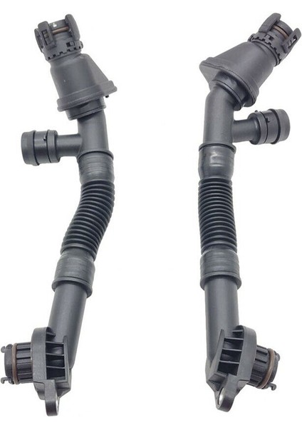 2pcs Karter Havalandırma Hortumu Sol ve Sağ For-Bmw 550I 650I 750I 750LI B7 X5 X6 N63 11157646086 11157646087 (Yurt Dışından) fırsatları