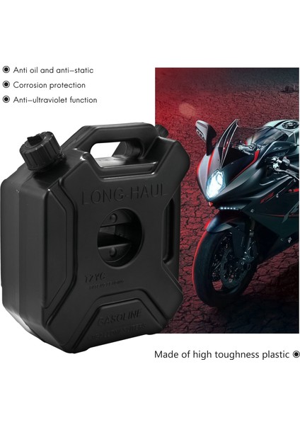 5l Litre Siyah Yakıt Deposu Araç Motosiklet Yedek Petrol Tank Yedekleme Jerrycan Yakıt Kabuğu Kilit ve Anahtar ile (Yurt Dışından) fırsatları
