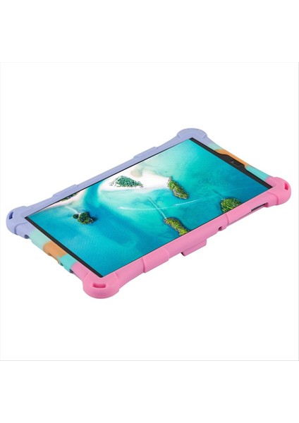 Samsung Için 2x Tablet Kılıf A7 Lite 2021 8 7 Inç T220 T225 Tablet Kılıf Tablet Stand Ofis Için Kalem (B) (Yurt Dışından) modelleri