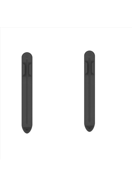 Elma Kalem Için 2x Silikon Kalem Tutucu 1 2 iPad Silikon Kalem Tutucu (Siyah) Için Manyetik Kalem Tutucu (Yurt Dışından)