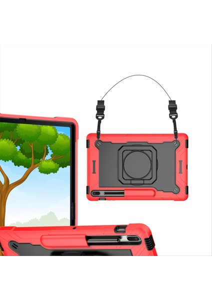 Samsung Sekme S7 Fe 12 4ınch Bracket Sap Omuz Kayışı Şok Geçirmez Kapak Siyah (Yurt Dışından) fiyatları