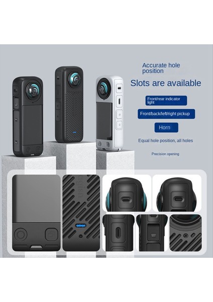 INSTA360 X4 Vücut Silikon Kılıfı X4 Lens Kiti Spor Kamera Koruyucu Aksesuarlar Siyah Silikon Koruyucu Kit (Yurt Dışından) fırsatları