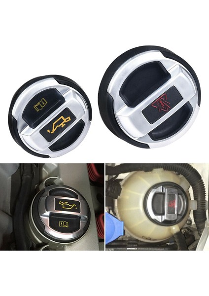 2pcs Araba Soğutucu Yağ Genişleme Tank Kapağı Scirocco Passat cc Audi-R8 420121321 420103485B (Yurt Dışından) fiyatları