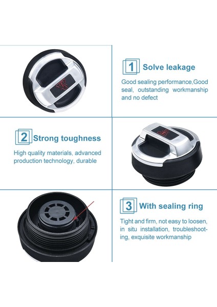 2pcs Araba Soğutucu Yağ Genişleme Tank Kapağı Scirocco Passat cc Audi-R8 420121321 420103485B (Yurt Dışından) fırsatları