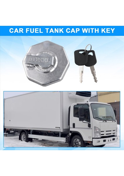 Isuzu Npr Nqr 4hk1 Için Anahtarlı Araç Yakıt Kapağı 8-98146010-0 8-98088982-0 Gümüş (Yurt Dışından) fırsatları