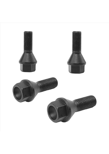 24 Adet Siyah Tekerlek Cıvatası Pabuç Somun Bmw E30 E36 E46 E60 E90 36136781150 (Yurt Dışından) modelleri