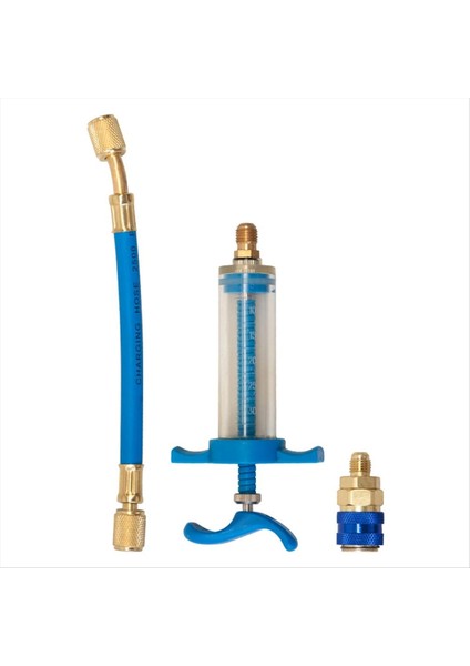 Araç Klima Yağı/boya Enjektörü 1 Oz R134A Düşük Yan Hızlı Kuplör Adaptörü 1/4 Klima Onarım Araçları Kılavuz Yağlayıcı (Yurt Dışından)