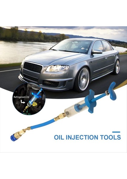 Araç Klima Yağı/boya Enjektörü 1 Oz R134A Düşük Yan Hızlı Kuplör Adaptörü 1/4 Klima Onarım Araçları Kılavuz Yağlayıcı (Yurt Dışından) modelleri