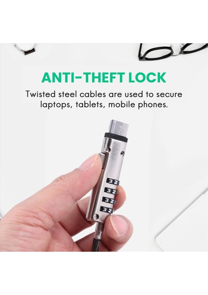 3x Güvenlik USB Parola Dizüstü Bilgisayarda Tablet Projektör Tv&#39 De Hırsızlık Önleme Işlevi Için Kullanılan Hırsızlık Önleme Kilit (Yurt Dışından) fiyatları