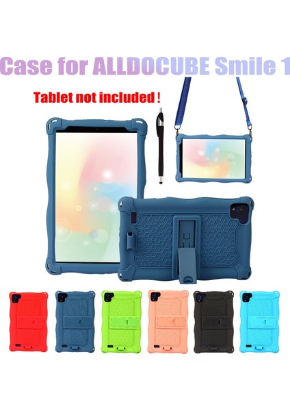 Alldocube Smile Için Silikon Kılıf 1 8inch Tablet Kılıf Tablet Alldocube Smile Için Kalem ve Kayış ile Stand Smile1 (B) (Yurt Dışından) fiyatları