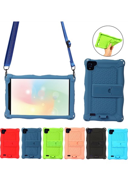 Alldocube Smile Için Silikon Kılıf 1 8inch Tablet Kılıf Tablet Alldocube Smile Için Kalem ve Kayış ile Stand Smile1 (B) (Yurt Dışından) modelleri