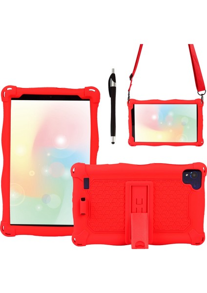 Alldocube Smile Için Silikon Kılıf 1 8inch Tablet Kılıf Tablet Alldocube Smile Için Kalem ve Kayış ile Stand Smile1 (B) (Yurt Dışından) indirimleri