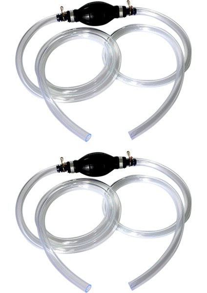 2x Yardımcı Yakıt Sıvı Transfer Pompası El El El Pompası Emme Yağ Su Petrol Yakıt Sıvı Transfer Pompası Borusu (Yurt Dışından)