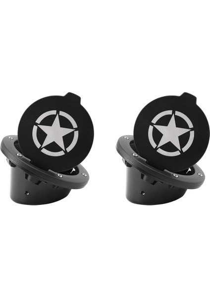 2x Gaz Deposu Kapağı Yakıt Deposu Kapağı 2007-2018 Için 4 Kapılı 2 Kapılı Jeep Wrangler Jk ve Sınırsız Araba Aksesuarları (Yurt Dışından)