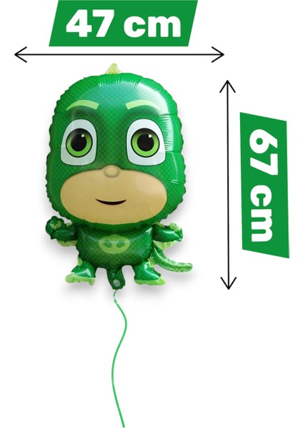 Pijamaskeliler Kertenkele Gekko Folyo Balon Pija Masks Uçan Balon - Doğum Günü Süsü fiyatları