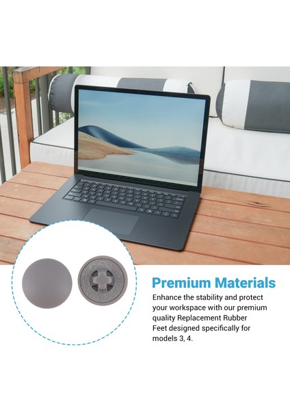 Yüzey Dizüstü Bilgisayar Modelleri Için Yedek Kauçuk Ayaklar 3 4 - Alt Kılıf Ayak Pedi Gri (Yurt Dışından) indirimleri