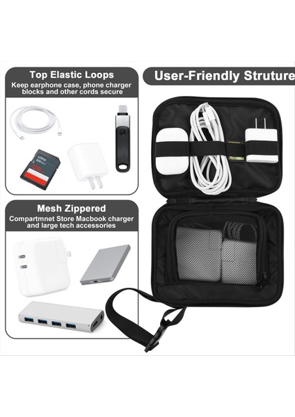 Çok Fonksiyonlu Seyahat Çantası Kablo Organizatör Torbası Gadget Kablolar Için Taşıma Çantası Güç USB Flash Drive Şarj Cihazı Aksesuarları (Yurt Dışından) fiyatları