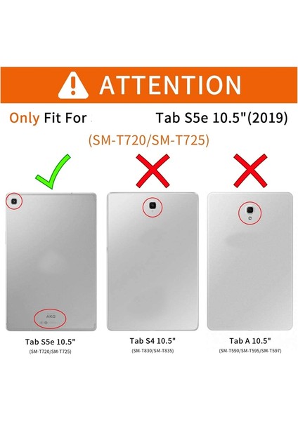 Samsung Galaxy Tab S5E Için Tablet Kılıfı 10 5in 2019 SM-T720/T725 Otomatik Uyku/uyanlı Ince Tri Katlı Akıllı Kapak Koyu Mavi (Yurt Dışından) indirimleri