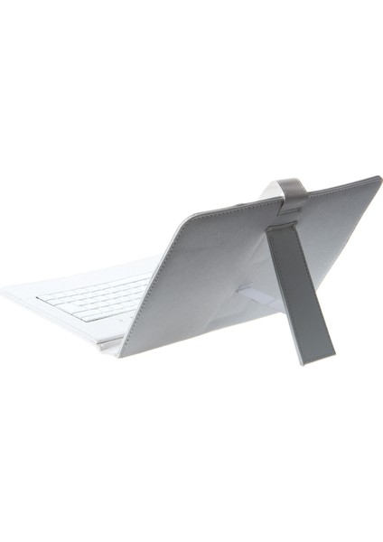 Pu Deri Kılıf + Klavye + Destek Evrensel Beyaz Renkli Tablet Pc 10 &quot 10 Inç Apad Epad Istasyonu (Yurt Dışından) indirimleri