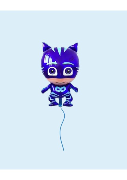 Pijamaskeliler Kedi Çocuk Folyo Balon, Pija Masks Uçan Balon - Doğum Günü Süsü