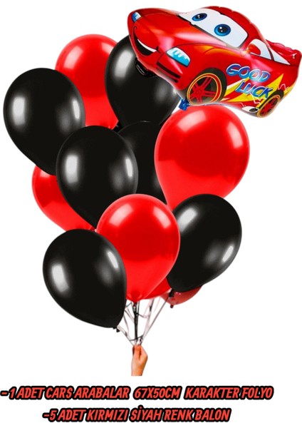 Cars Arabalar Folyo Balon Seti - Folyo Doğum Günü Parti Seti fiyatları