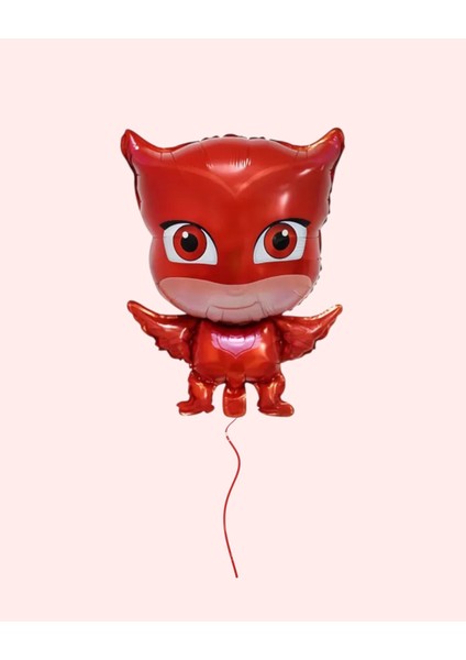 Pijamaskeliler Baykuş Kız Folyo Balon, Pija Masks Uçan Balon - Doğum Günü Parti Süsü