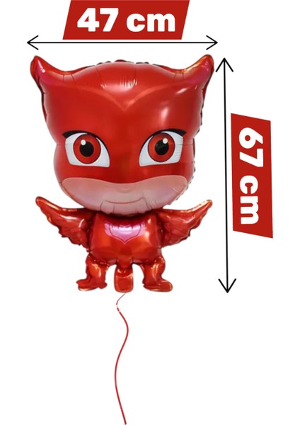 Pijamaskeliler Baykuş Kız Folyo Balon, Pija Masks Uçan Balon - Doğum Günü Parti Süsü fiyatları