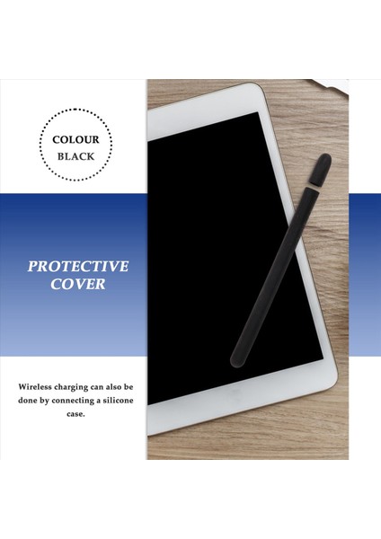 Tablet Pres Stylus Pen Koruyucu Kapak Apple Kalem 2 Kılıfları Taşınabilir Yumuşak Silikon Pencil Kılıf Aksesuar Siyah (Yurt Dışından) fırsatları