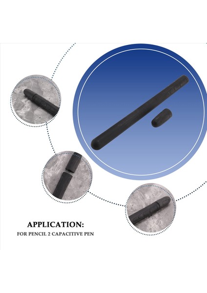 Tablet Pres Stylus Pen Koruyucu Kapak Apple Kalem 2 Kılıfları Taşınabilir Yumuşak Silikon Pencil Kılıf Aksesuar Siyah (Yurt Dışından) indirimleri