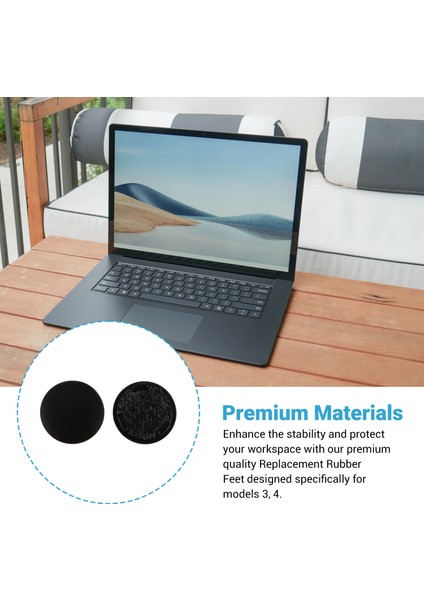 Yüzey Dizüstü Bilgisayar Modelleri Için Yedek Kauçuk Ayaklar 3 4 - Alt Kılıf Ayak Pedi Siyah (Yurt Dışından) indirimleri