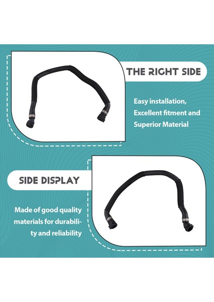 17127800107 Bmw 5 &#39 7&#39 F10 F11 F07 2009-2017 Için Araba Radyatör Soğutucu Hortum Borusu (Yurt Dışından) indirimleri