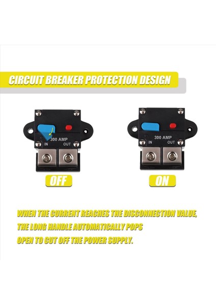 2x 300A Devre Kesici Yeniden Temizlenebilir Devre Kesici 300 Amp Resetilebilir Devre Kesici Manuel Sıfırlama Düğmesi Araba Sesi (Yurt Dışından) indirimleri