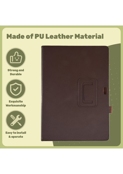 Katlanır Folio Kasa Sekmesi Kapak Standı Microsoft Yüzeyi 3 10 8 Inç Tablet Pc Kahverengi (Yurt Dışından) indirimleri