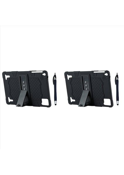 2x 10 1 Inç Tablet Kasa Silikon Kasa Tablet Standı Evrensel Tablet Kasa Kapasitif Kalem ile Ayarlanabilir Standı (Yurt Dışından)
