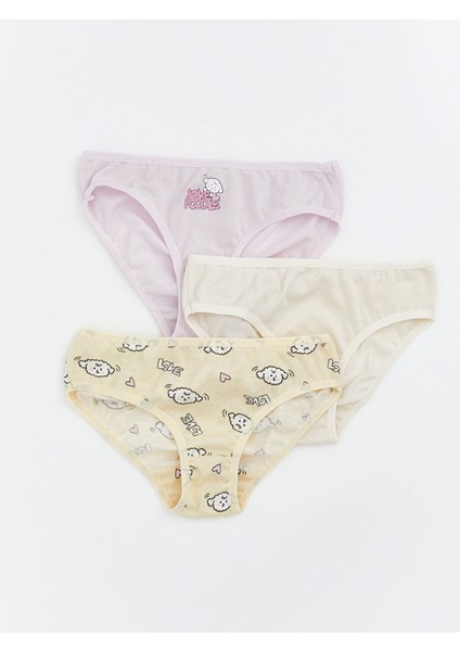 Yeni Sezon Baskılı Kız Çocuk Külot 3'lü