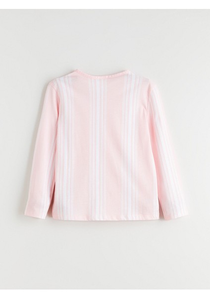 Yeni Sezon V Yaka Fiyonk Detaylı Kız Çocuk Pijama Üst fiyatları