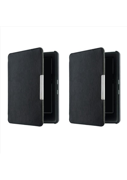 Kobo Glo Hd Için 2x Kasa 6 0 Inç Ereader Manyetik Otomatik Uyku Kapağı Ultra Ince Sert Kabuk (Siyah) (Yurt Dışından)