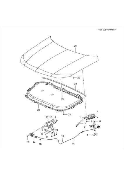 39093522 Araba Ön Kaput Dikiş Hood Aktüatörü Golden Dragon Büyük Duvar Mg Nissan Pikap Leopard Opel Insignia 39169701 (Yurt Dışından) fiyatları