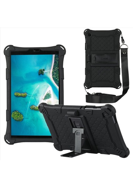 Samsung Için 3x Silikon Kılıf A7 Lite 8 7 Inç 2021 T220 T225 Tablet Kılıf Tablet Pen ve Kayış Siyah (Yurt Dışından) fiyatları