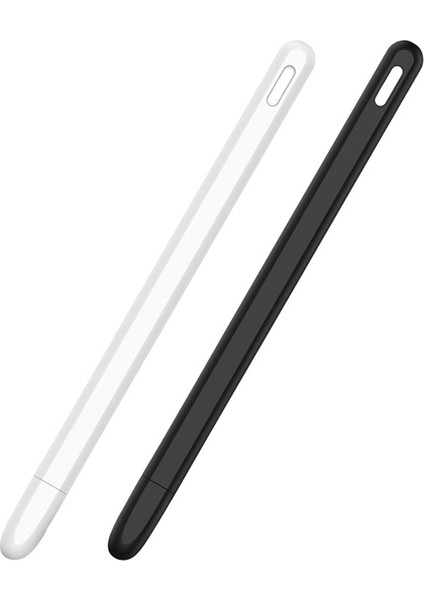 2 Pcs Tablet Press Stylus Pen Koruyucu Kapak Apple Pencil 2 Kılıf Kılıfları Kalem Kılıf Aksesuar Beyaz ve Siyah (Yurt Dışından) indirimleri