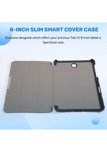 Samsung Galaxy Tab S2 8-Inç Kılıf-Samsung Galaxy Tab S2 8 Inç Tablet (Siyah) Için Ince Akıllı Kapak Kılıfı (Yurt Dışından) fırsatları