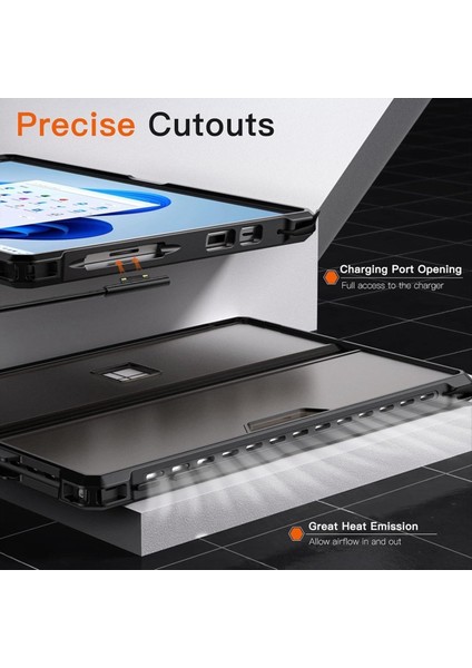 Microsoft Surface Pro 7 Için Tablet Sabit Kılıf Kabuğu Plus 6 5 Pro 4 Lte Şok Geçirmez Folio Koruyucu Sağlam Kapak B (Yurt Dışından) indirimleri