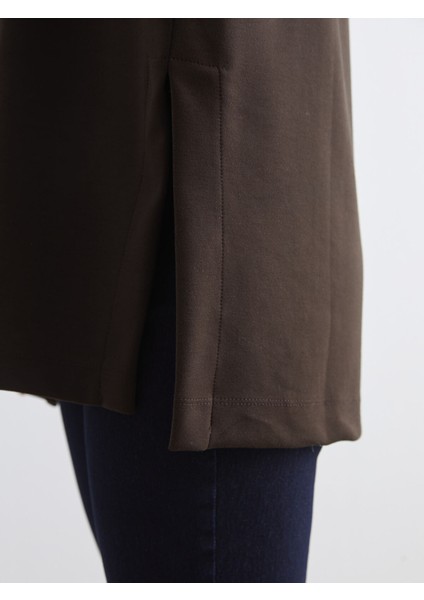 Yeni Sezon Dik Yaka Oversize Kadın Sweatshirt Tunik modelleri