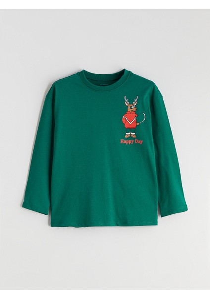 Yeni Sezon Baskılı Uzun Kollu Erkek Çocuk Tişört